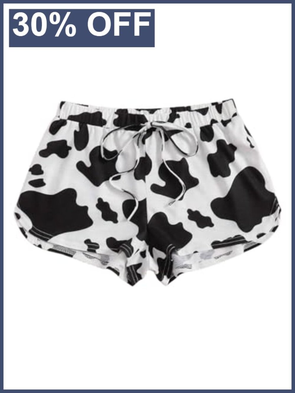 Women's Cute Pajama Shorts High Waist Elastic Sleepwear Lounge
